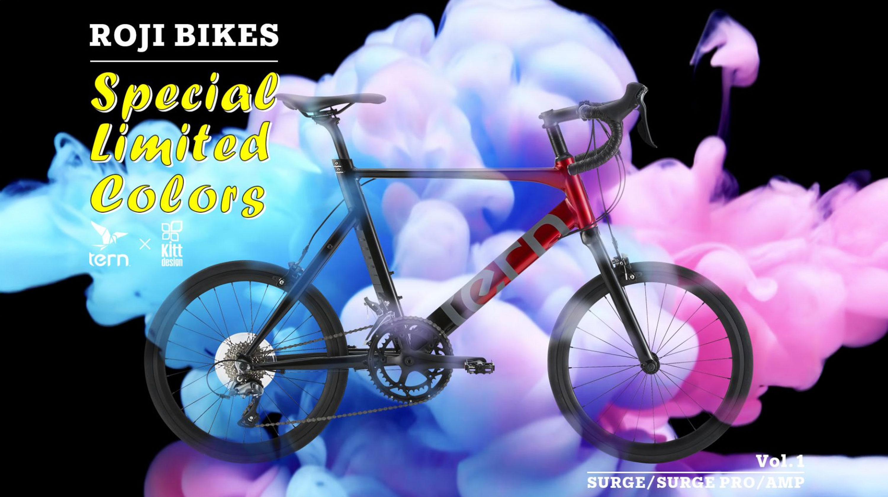 【Limited Color】~Roji Bikes 限定カラーシリーズ第一弾~「SURGE / SURGE PRO / AMP F1」より登場！