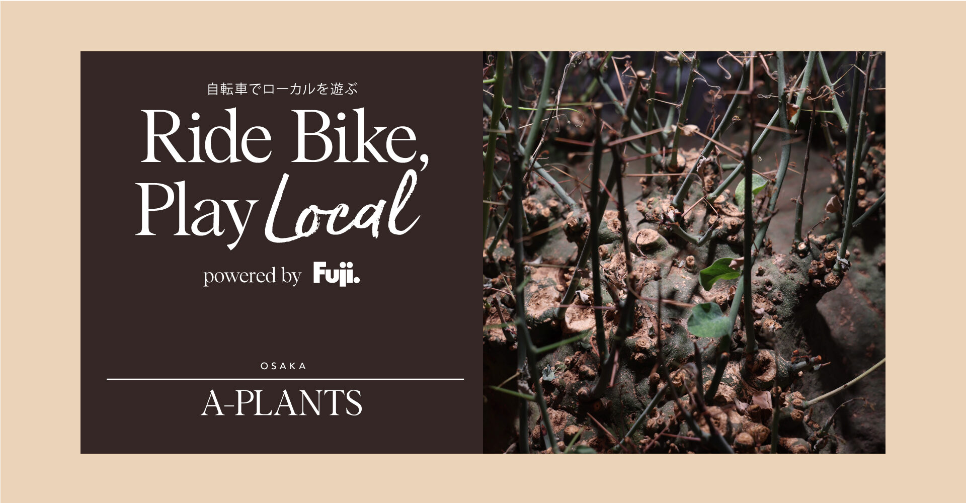 RIDE BIKE, PLAY LOCAL #02　A-PLANTS【大阪】